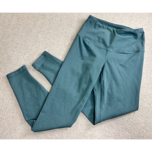 Yogalicious Lux Green Athletic Leggings Sz XS Laurel Wreath 24" Inseam Soft - Picture 3 of 8
